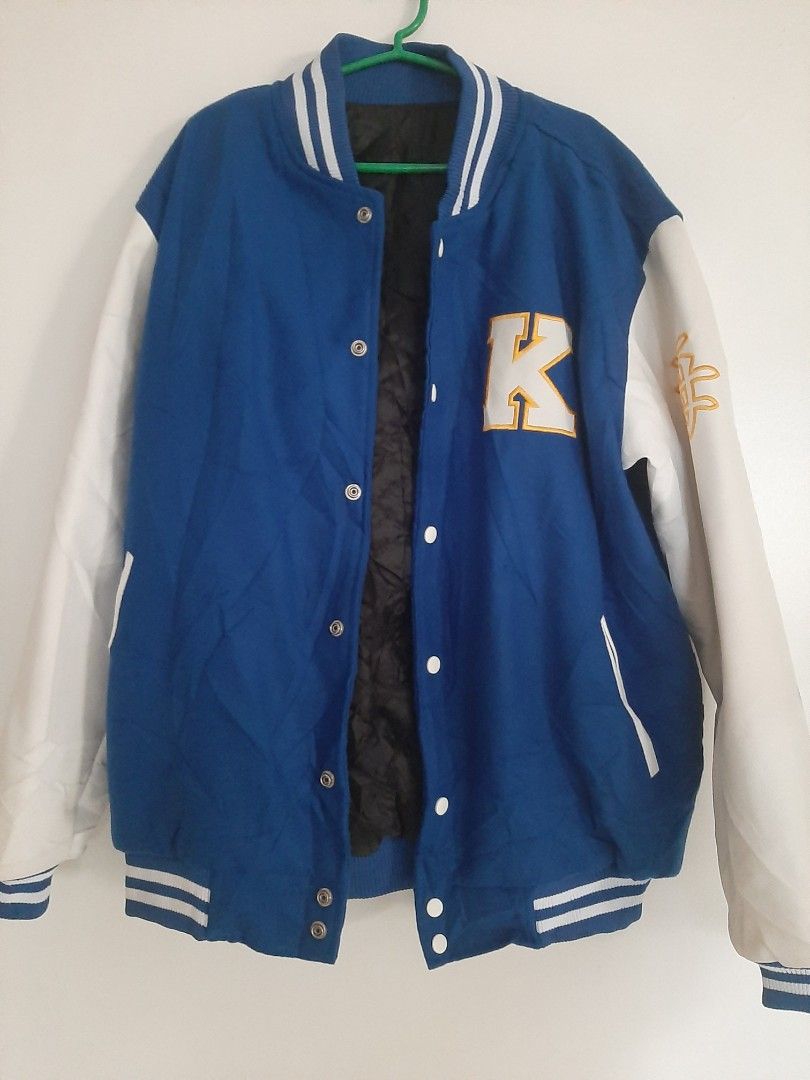 Varsity Bomber Jacket, Men's Fashion, Tops & Sets, Vests on Carousell