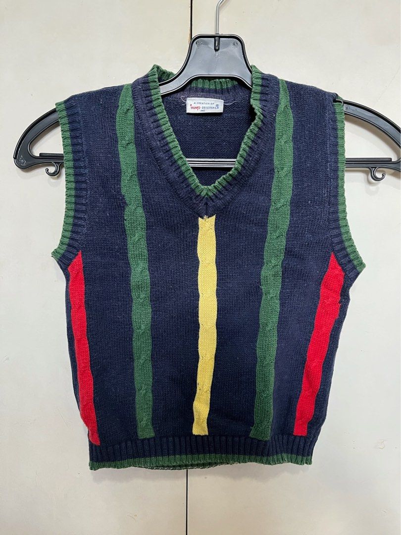 Blue green yellow and red deals sweater