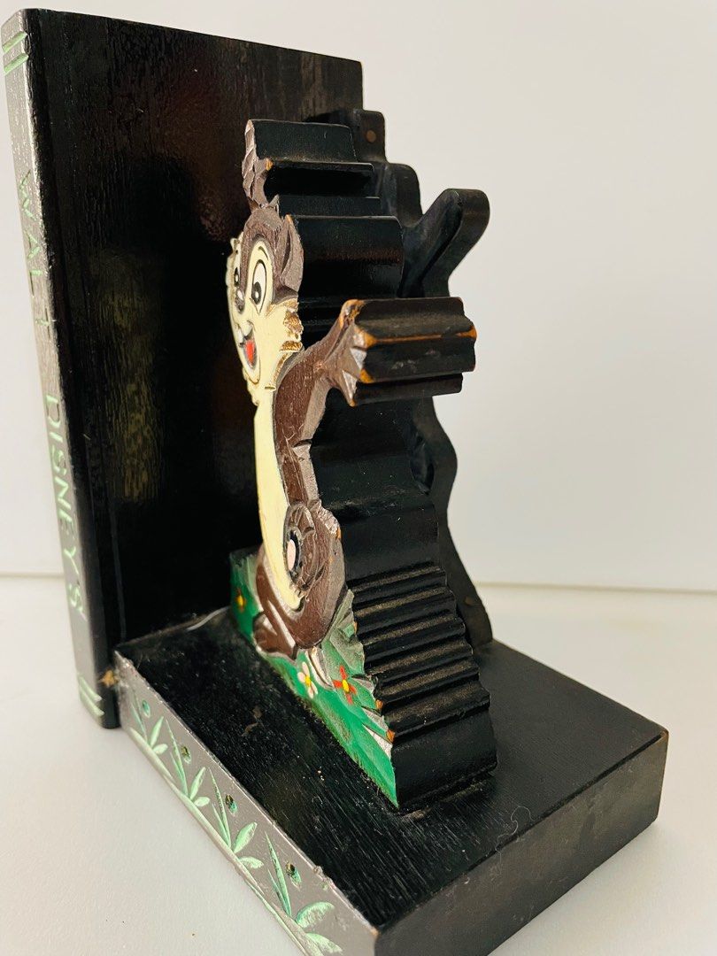 Vintage Disney Bookend chip and dale less Chip. Rare Disney