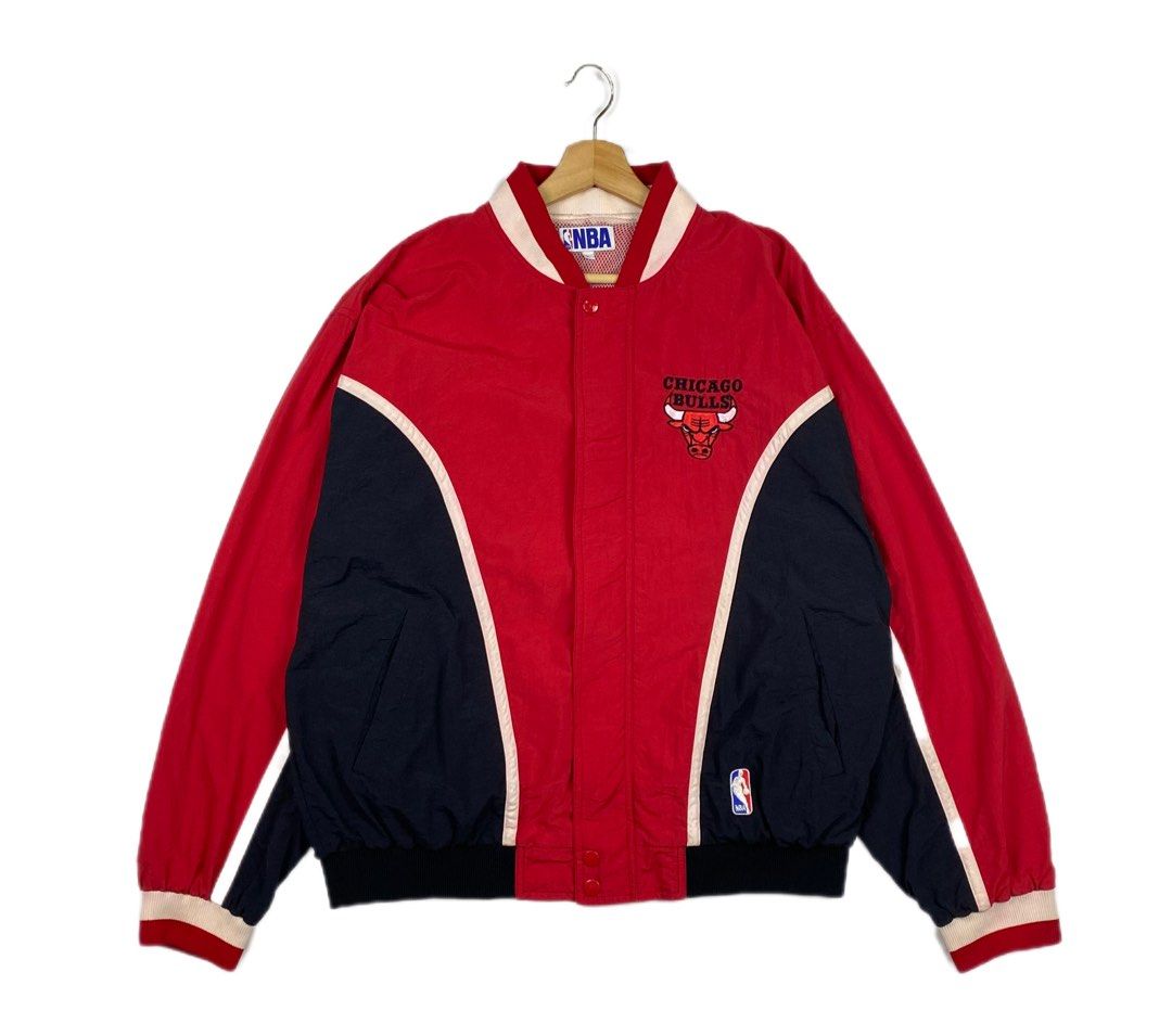 Chicago bulls throwback warm up jacket on sale