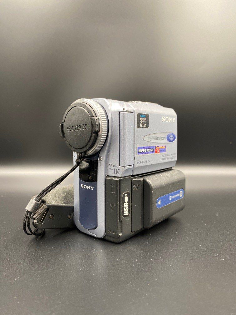 Vintage Sony Handycam DCRPC9E PAL, Photography, Cameras on Carousell