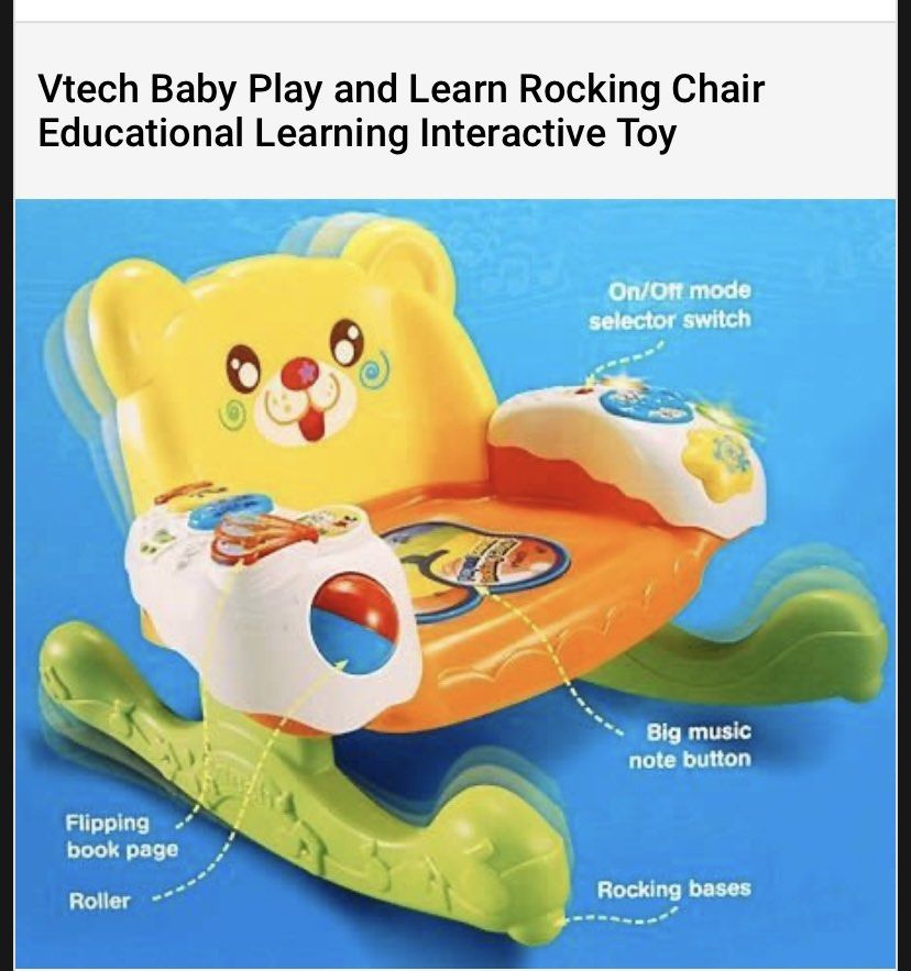 Vtech play and learn rocking chair sales