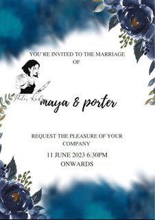 Wedding Invitation Design || Printing || Personalised customisation ||