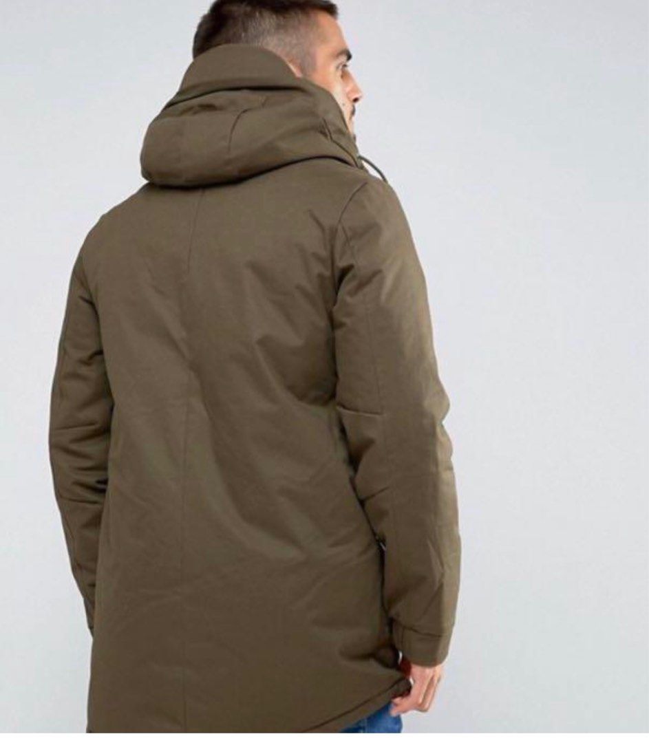Bellfield borg lined parka with hood shop
