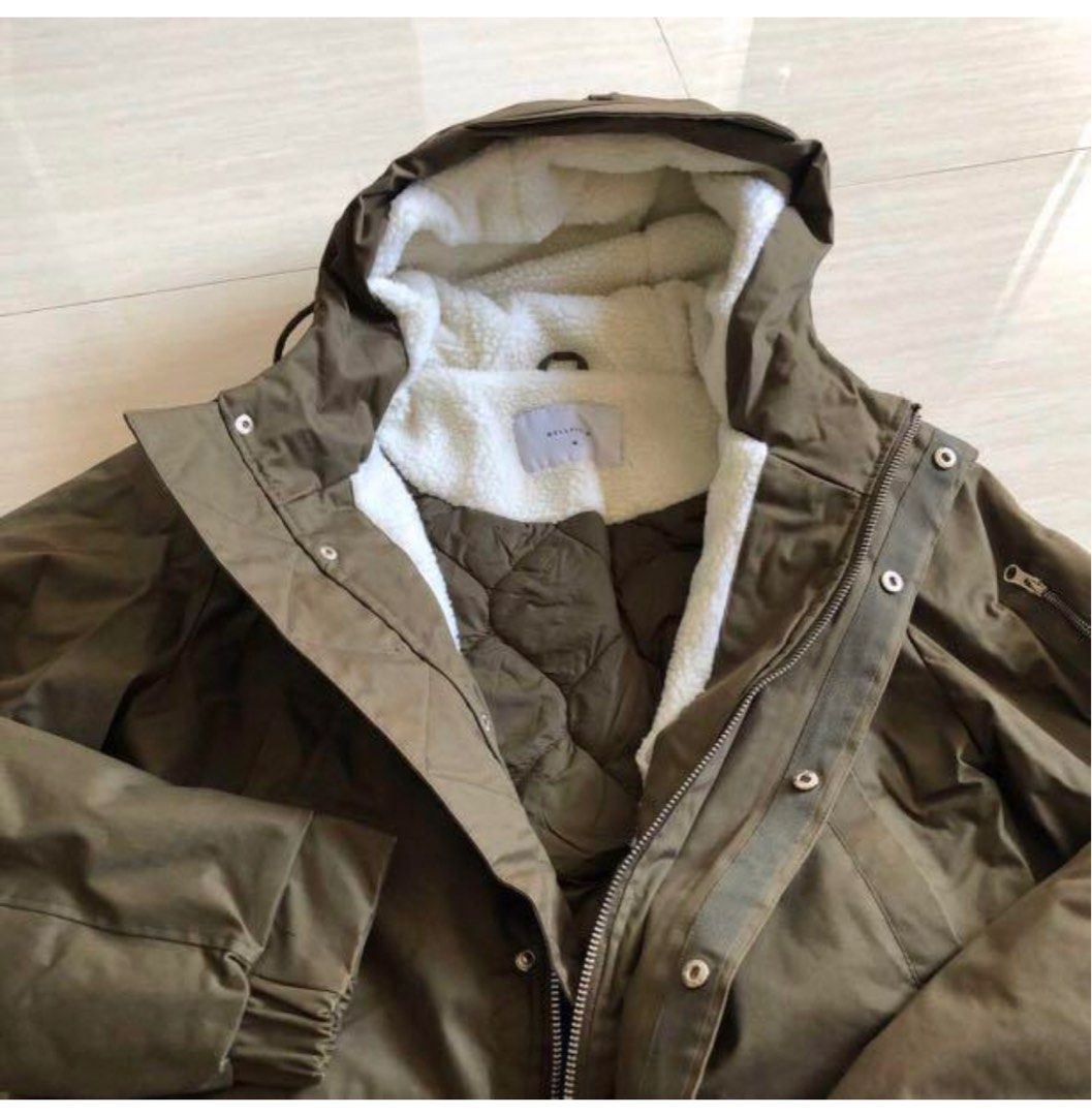 Bellfield borg lined parka with hood new arrivals