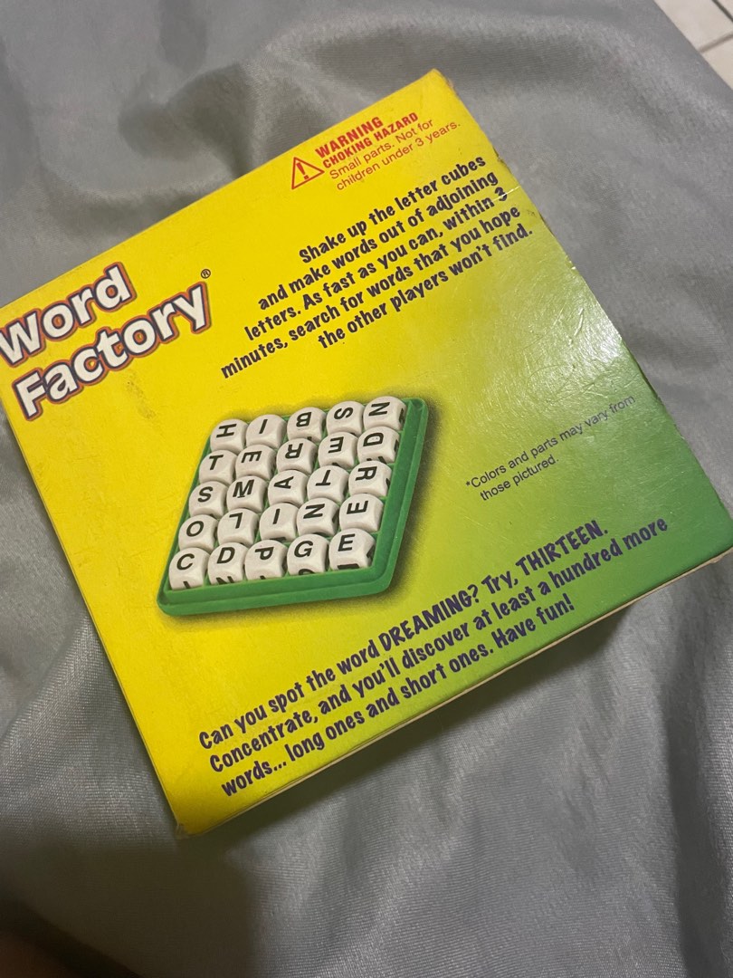 Word Factory, Hobbies & Toys, Toys & Games on Carousell