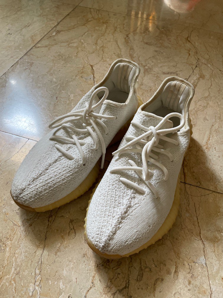 Yeezy triple hot sale white dirty