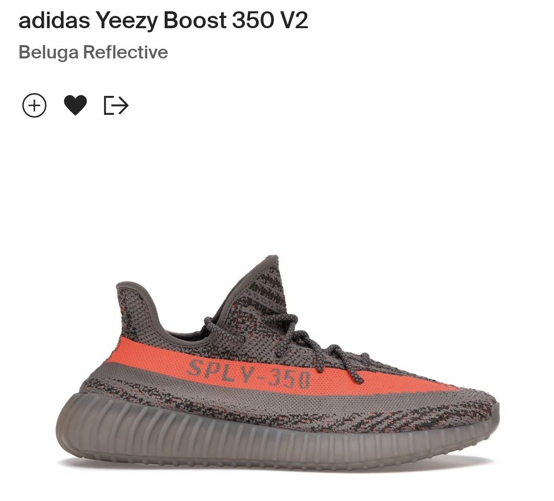 Yeezy Boost 350 V2 Beluga Reflective (GW1229), Men's Fashion, Footwear,  Sneakers on Carousell