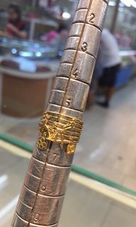 18K Saudi Gold LV ring