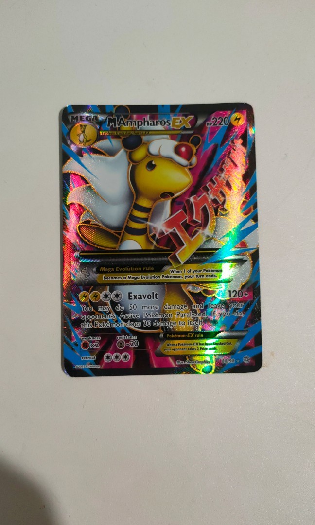 Mega Ampharos Ex Hobbies And Toys Toys And Games On Carousell 2935