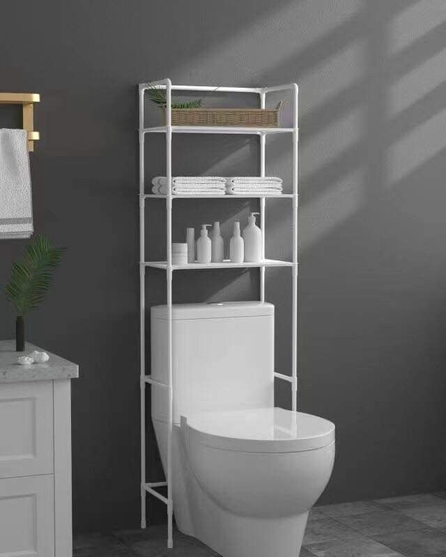 3Layer Bathroom Shelf Toilet Rack, Assemble Toilet Rack, Metal Bracket