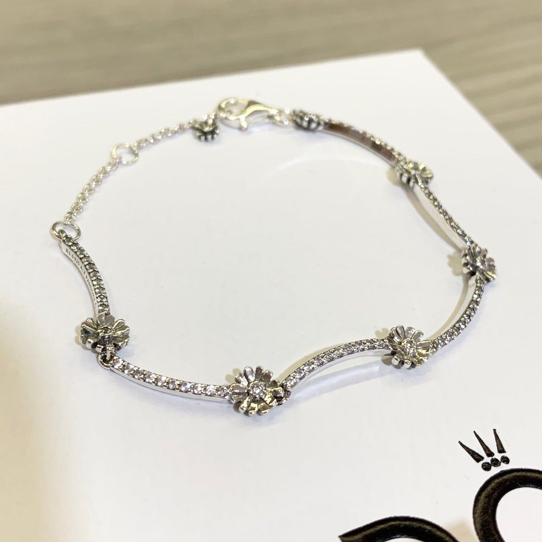 Pandora sparkling daisy bracelet Clearance