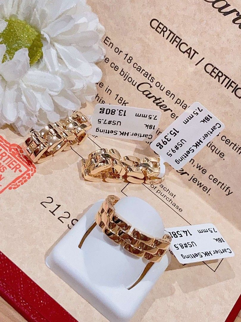 7.5mm Cartier Ring Hk Setting Women s Fashion Jewelry Organizers Rings on Carousell