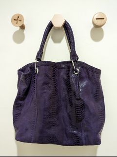 紫色 蛇紋 手提包 手拿包 肩背包