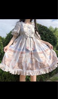 【全新】玻璃樂園 蘿莉塔 lolita 短袖OP 連身裙 洋裝 軟妹