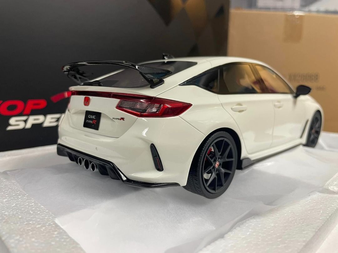 1/18 トップスピード ホンダシビックタイプR FL5 チャンピオンシップホワイト 2023 TS0450