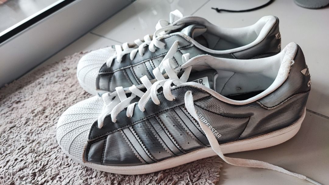 adidas silver reflex superstar, Men's Fashion, Footwear, Sneakers on  Carousell