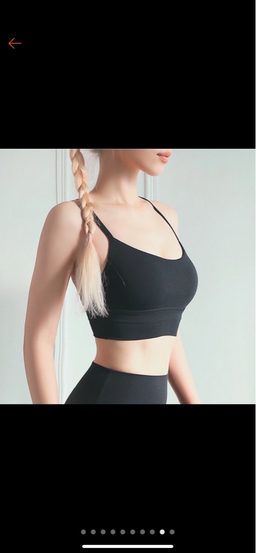 Air Active Black Sports Bra, Women's Fashion, Activewear on Carousell
