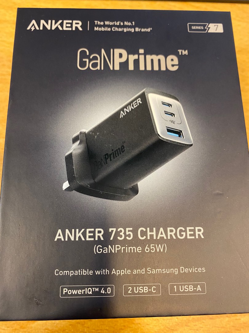 Anker 735 Charger GaNPrime 65W (Updated version), Computers & Tech, Parts &  Accessories, Chargers on Carousell