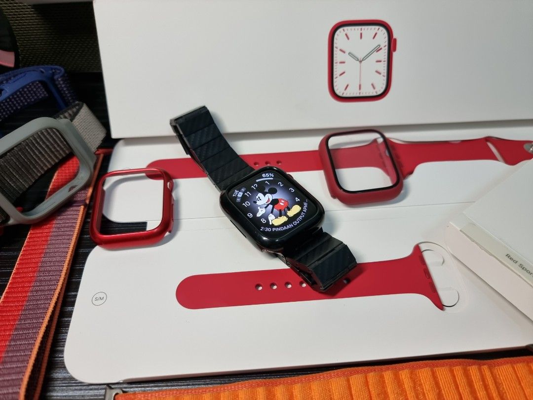 購入オンライン 新品未開封 Apple Watch 7 PRODUCT RED 45mm GPS - 時計