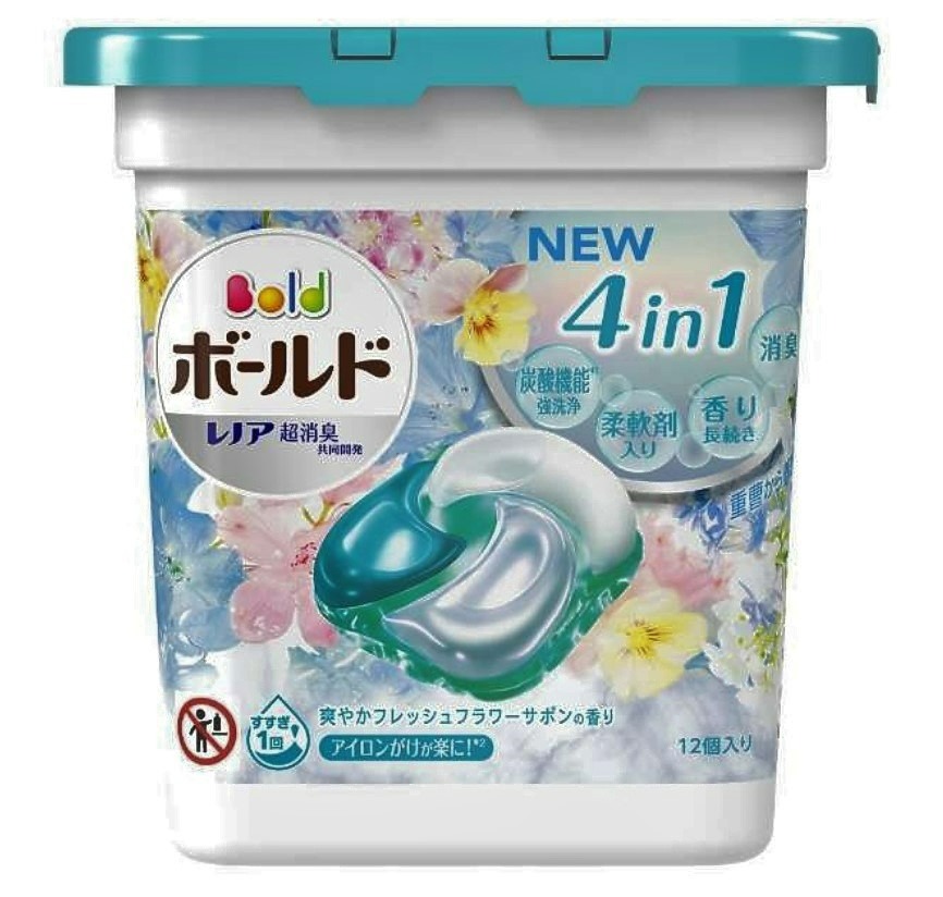 Ariel Bioscience Bold 4D Laundry Detergent Gel Pod Light Blue Lily ...