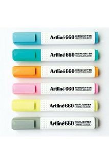 1pc Artline Pastel Markers Highlighters EK660 | Writing Tools | Pens | School Supplies