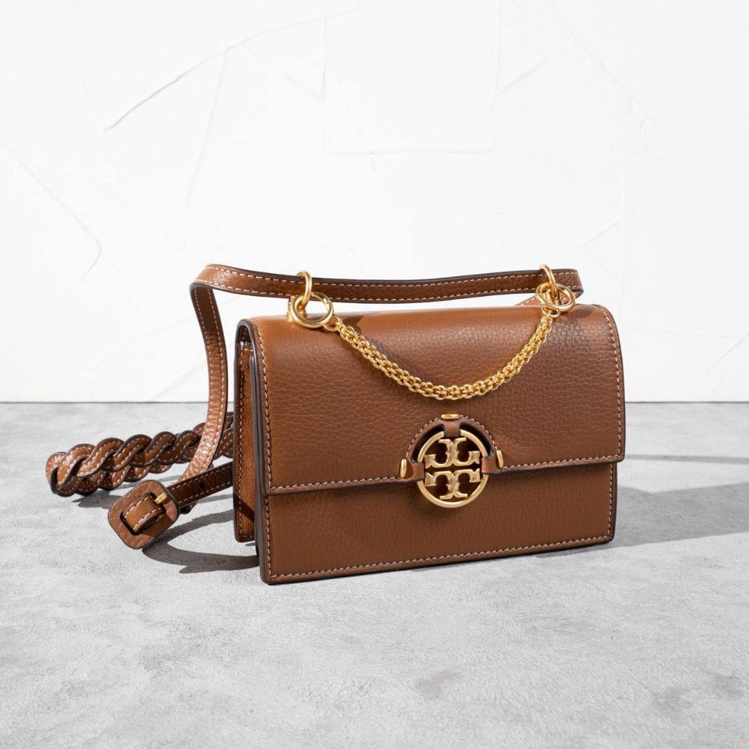 Tory Burch Mini Miller Shoulder Bag - Brown