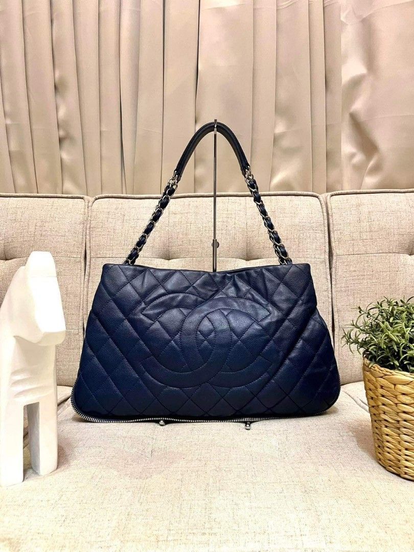 Chanel Seasonal Tote Bag in Blue Caviar SHW – Brands Lover