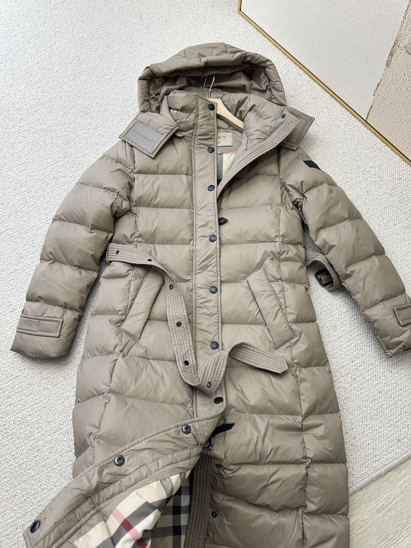 Authentic Burberry long down jacket