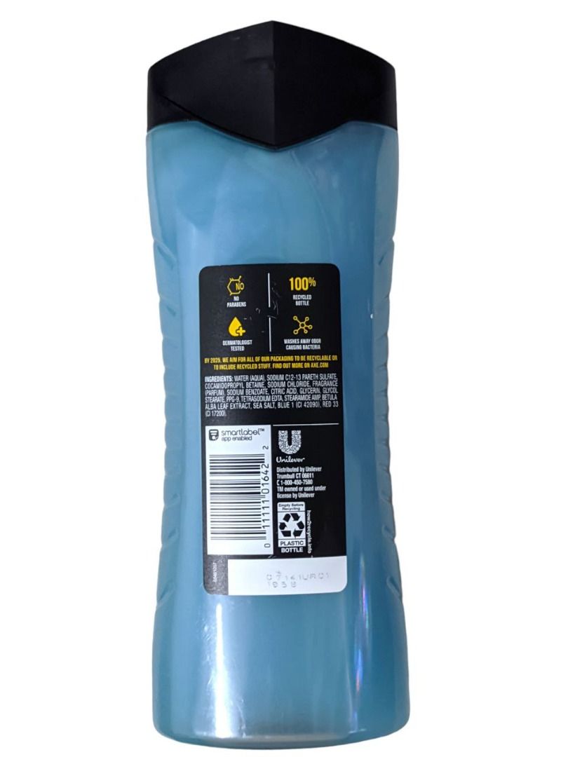 AXE Body Wash for Smooth Skin InstaHydrate Birch Water & Sea Minerals