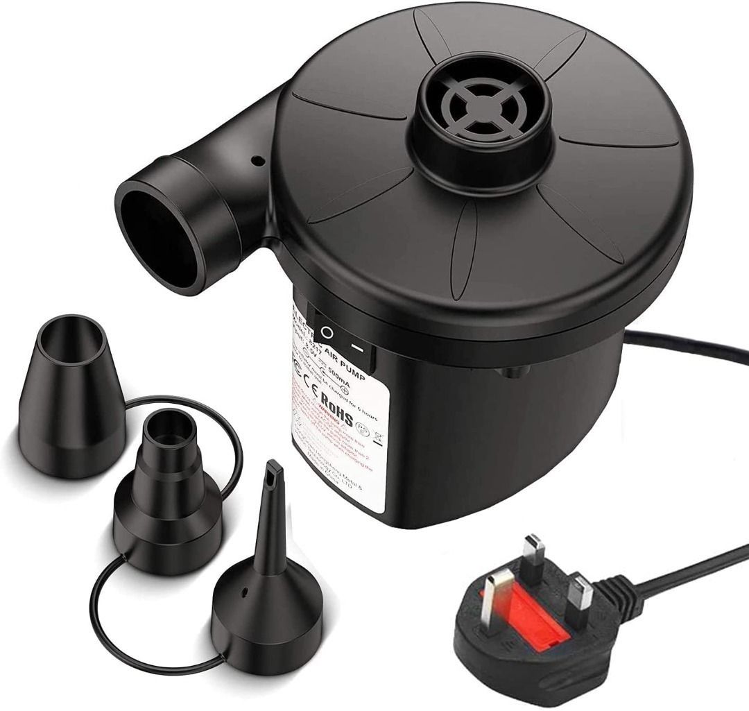 [B1775] KERUITA Electric Air Pump, Air Mattress Portable Pump for