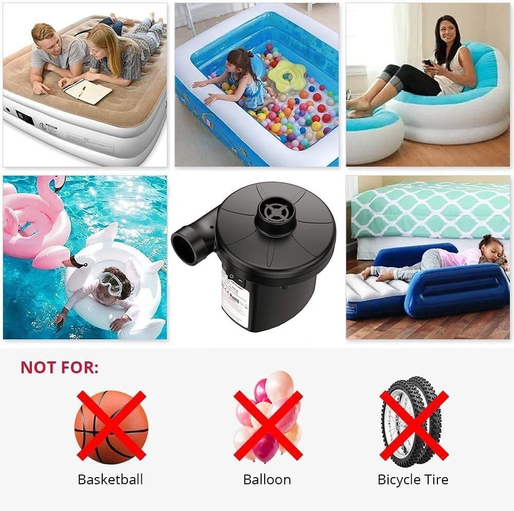 [B1775] KERUITA Electric Air Pump, Air Mattress Portable Pump for