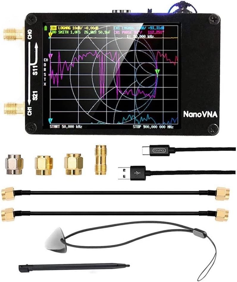 [B1796] yoligan Upgraded NanoVNA-H Vector Network Antenna Analyzer ...