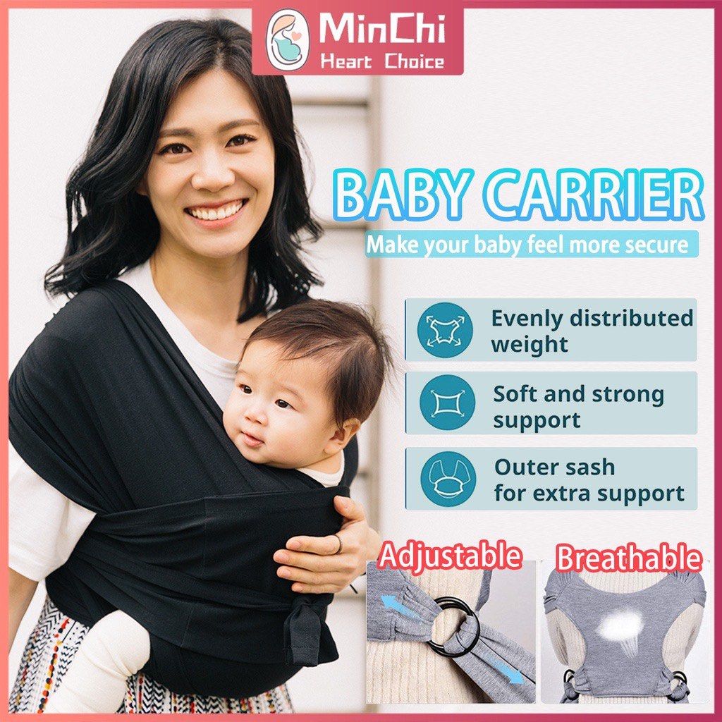 Baby Adjustable Sling Carrier Wrap (Beige Colour), Babies & Kids, Going