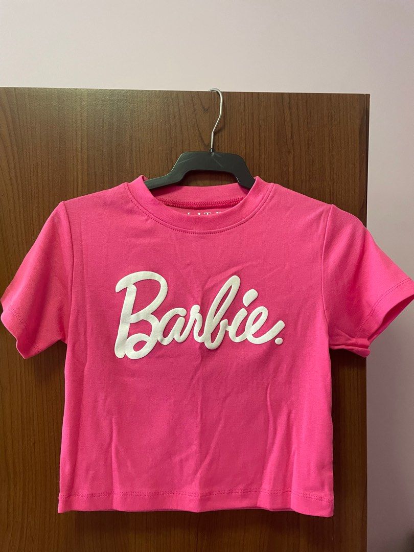 Barbie crop top, Women's Fashion, Tops, Shirts on Carousell