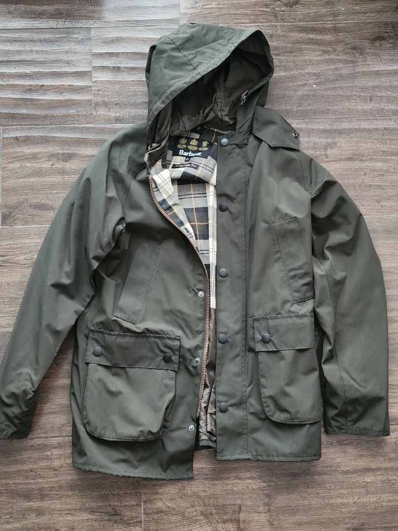 Barbour HOODED BEDALE SL 2LAYER Green Water repellent (non wax