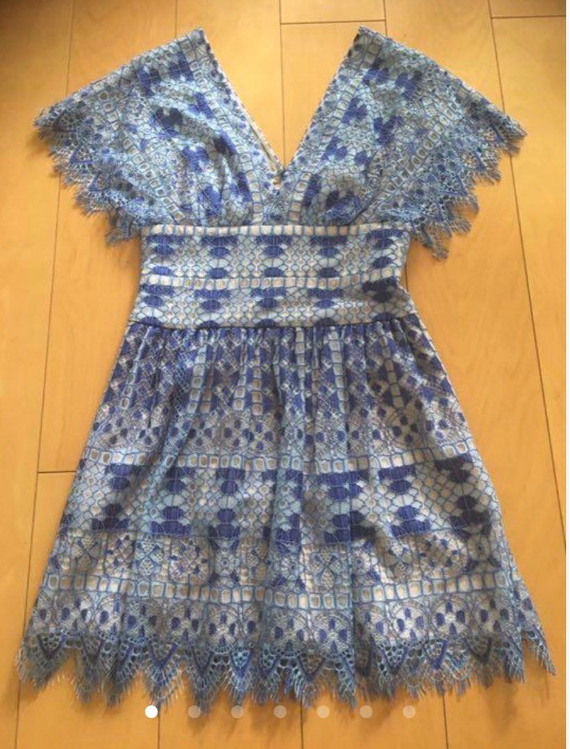Bcbg blue lace dress, Women's Fashion, Dresses & Sets, Dresses on Carousell
