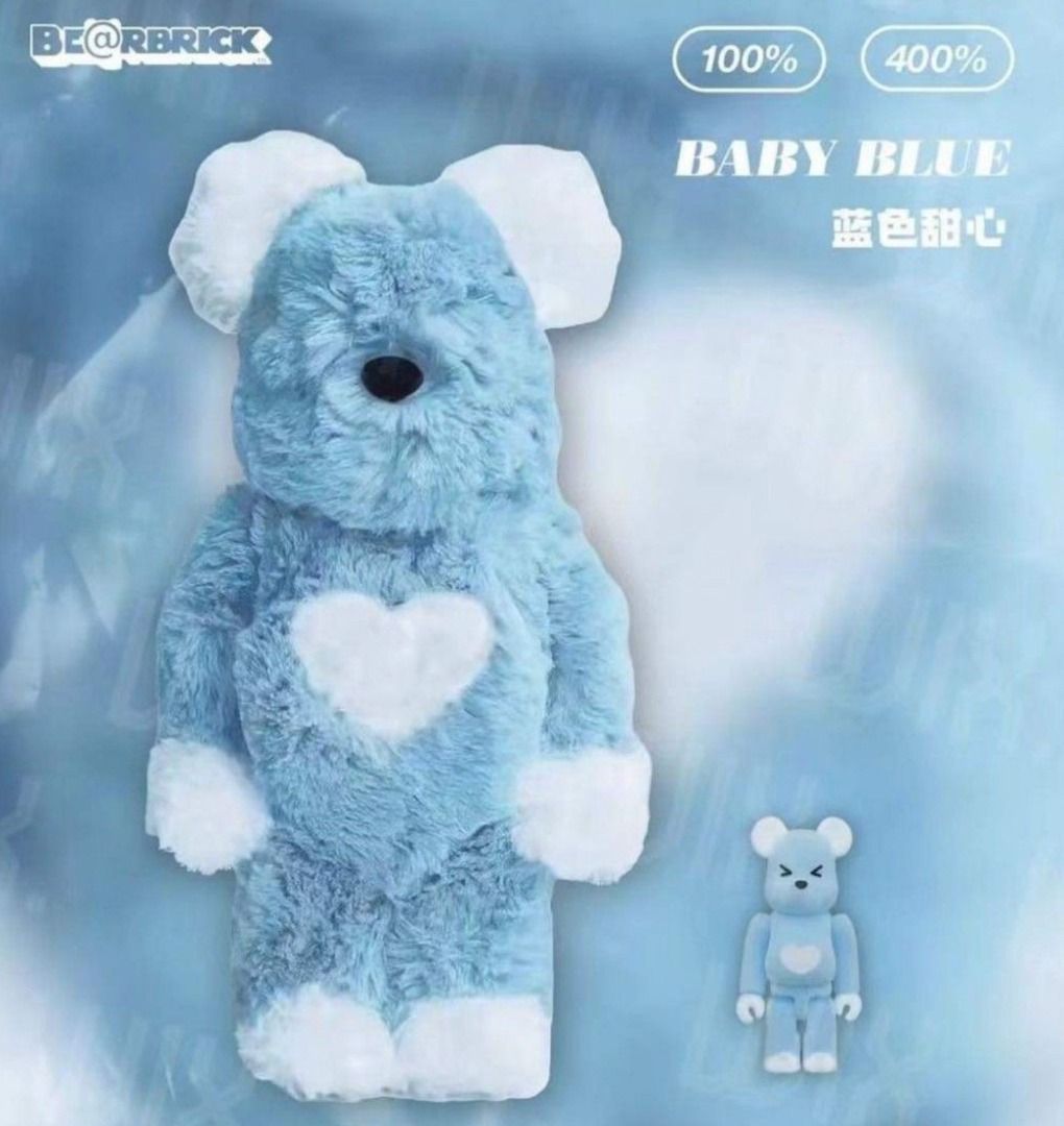Blue Valmuer Bearbrick 400% + 100%, Hobbies & Toys, Toys & Games