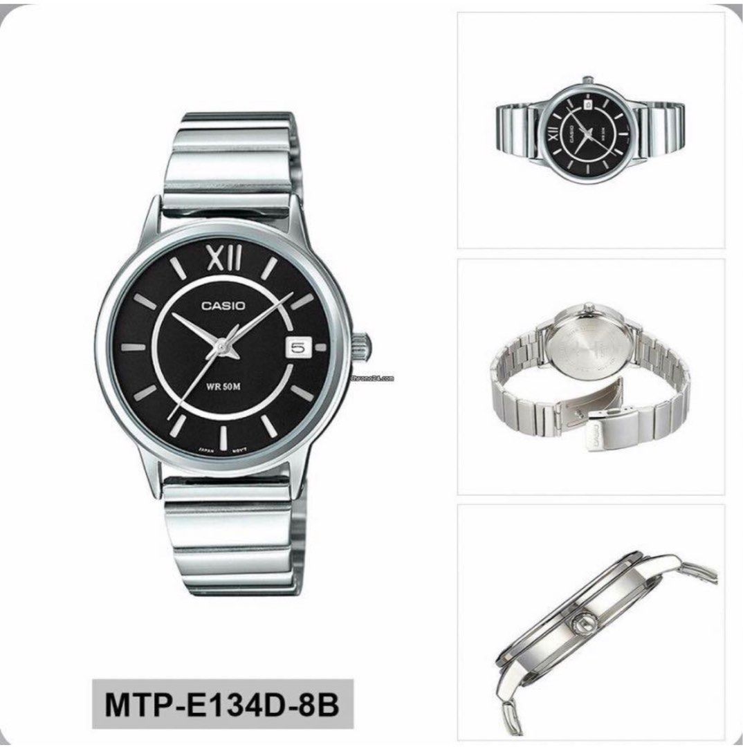 Casio enticer white dial men's sale watch