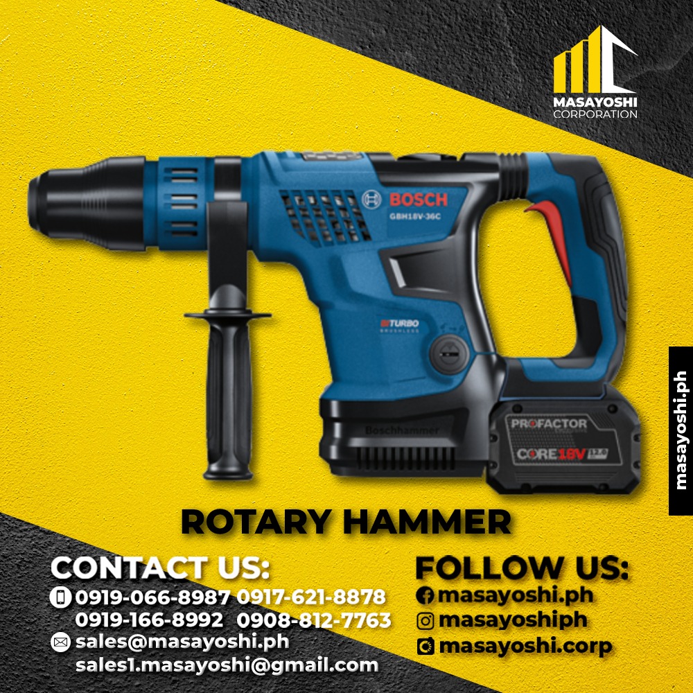 Bosch GBH 18V36 C Brushless Cordless SDSMax Rotary Hammer, Rotary