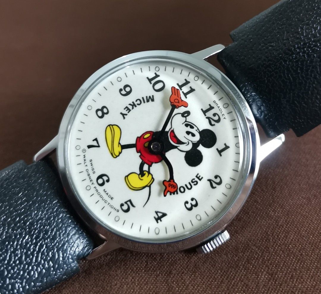 Bradley mickey mouse watch swiss made 47 top