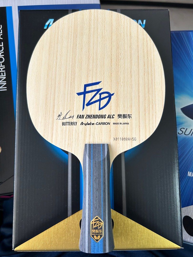 Butterfly Fan Zhendong ALC FL Brand New Table Tennis Racket, Sports