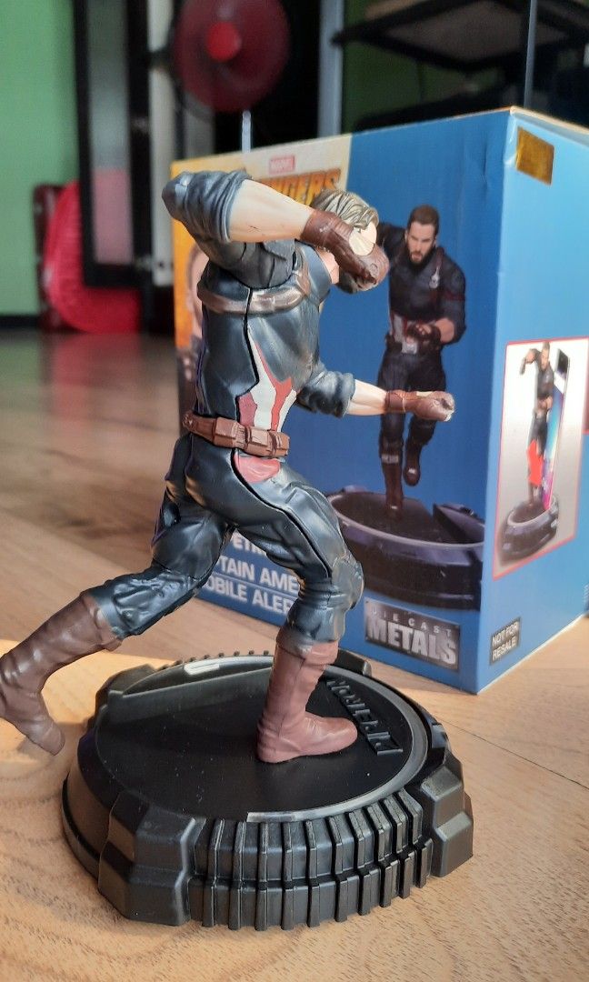 Captain America Mobile Alert Stand Heavy Casting, Hobbies & Toys, Toys ...