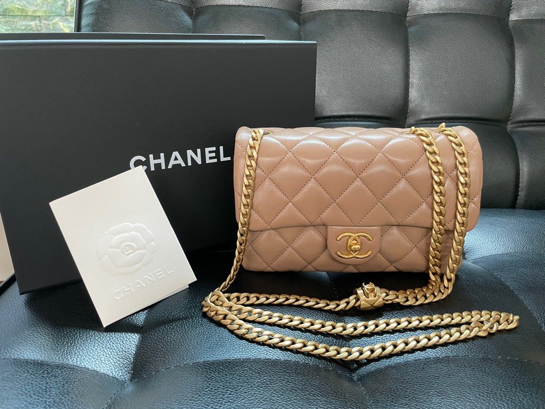 Chanel 22k small flap, Luxury, Bags & Wallets on Carousell