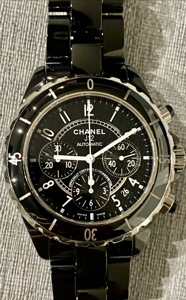Chanel J12 Chronograph H0940 automatic ceramic rare watch Full