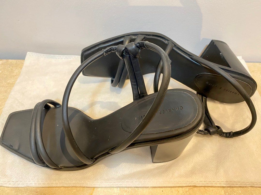 Asymmetrical strappy heels discount