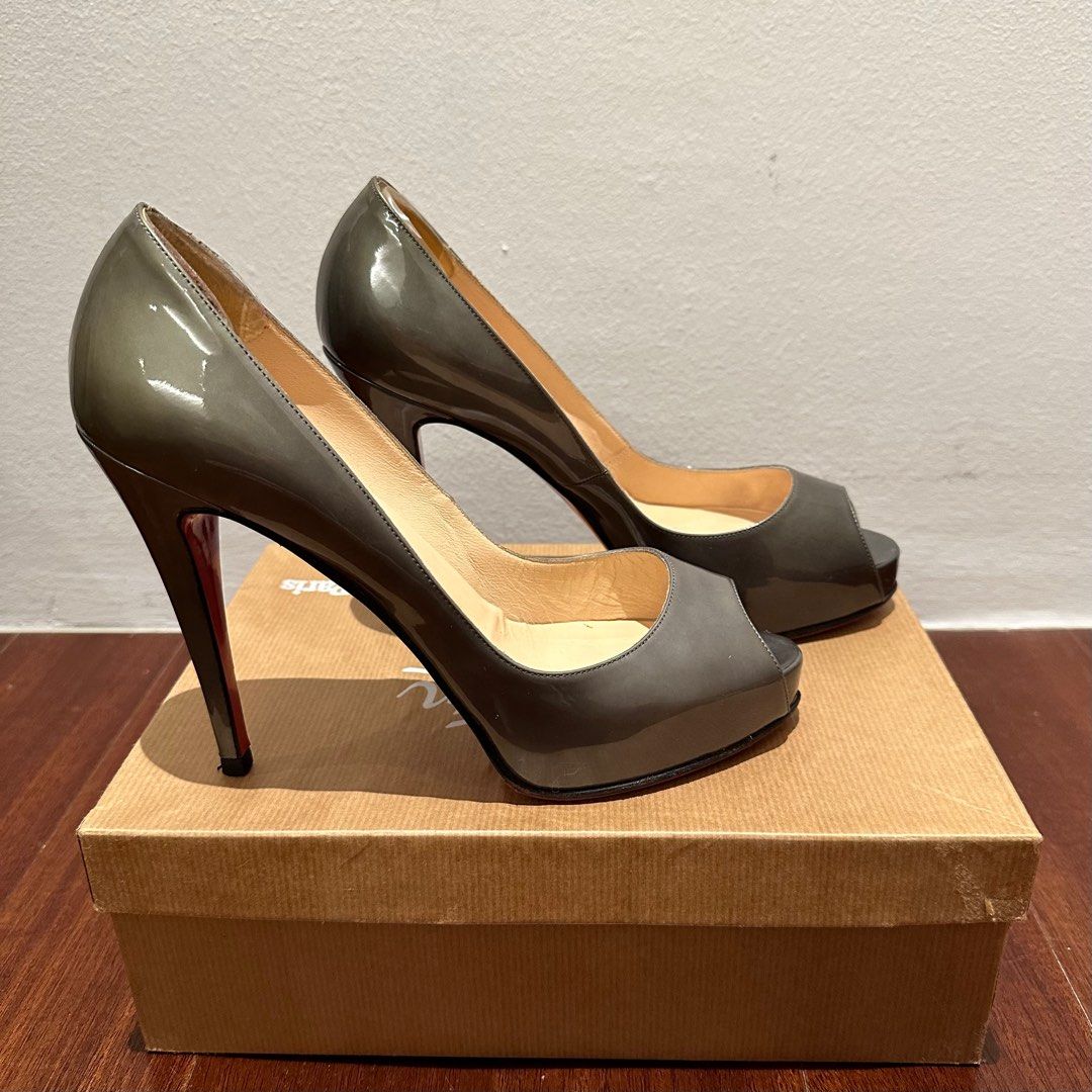 Christian Louboutin Very Prive 120 Patent Metal Women s Fashion