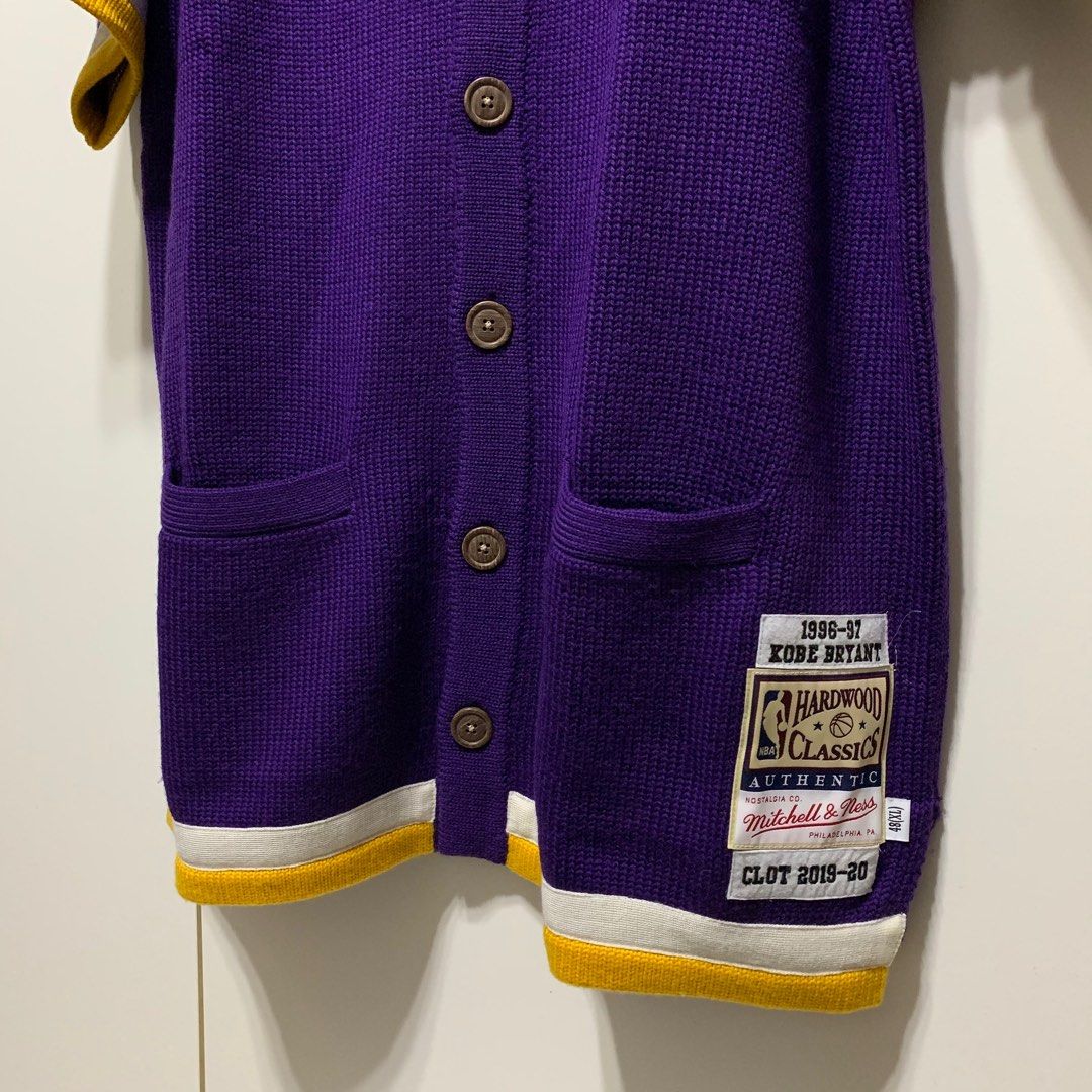 CLOT Mitchell & Ness Lakers Knit Shooting Shirt 聯名 湖人 針織 春夏 紫金 Kobe 街頭 潮流  M&N 品牌