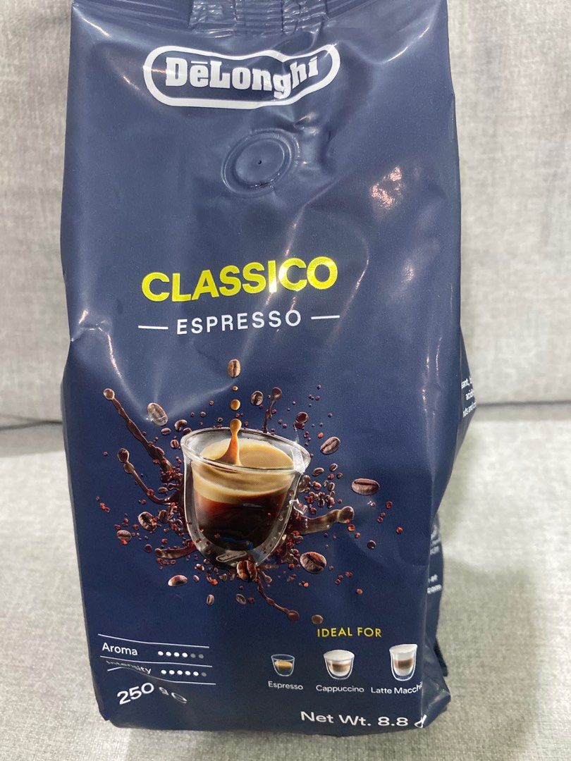 Coffee beans Delonghi 250g x 3 pkts, Food & Drinks, Beverages on Carousell