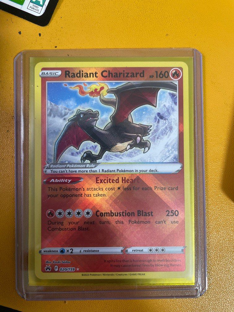 Crown zenith radiant charizard, Hobbies & Toys, Toys & Games on Carousell